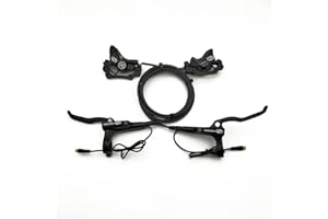 HALLOMOTOR Ensembles de Freins à Disque hydrauliques à 4 Pistons Ebike Frein à Disque hydraulique à étrier à Quatre Pistons pour Bafang Mid Drive ou Autres Kits