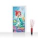 Produktbild Türtapete selbstklebend 91x211 cm PREMIUM PLUS Tür Fototapete Türposter Türpanel Foto Tapete Bild - DISNEY Arielle die Meerjungfrau Kindertapete Cartoon Unterwasser - no. 921