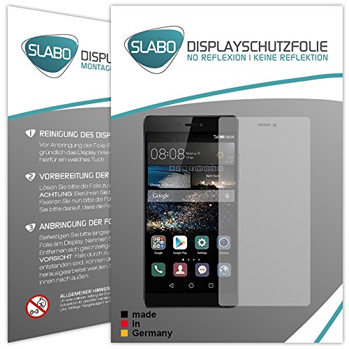 4 x Slabo Displayschutzfolie Huawei P8 Max Displayschutz Schutzfolie Folie "No Reflexion|Keine Reflektion" MATT - Entspiegelnd MADE IN GERMANY
