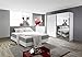 Produktbild Schlafzimmer Komplett Set weiss mit Boxspringbett 140x200cm+Schwebetürenschrank B.136cm
