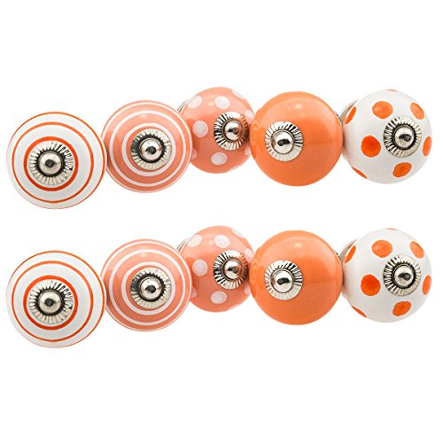 Price comparison product image Jay Knopf® 10-402 Orange Furniture Handle / Knob Set