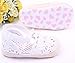 Baby Girls Summer Hollow Out Soft AntiSlip Prewalker Shoes Sandal (6-9 Months, white)