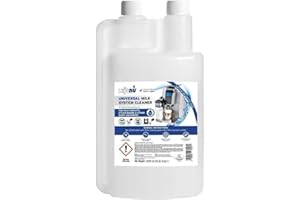 CAFFENU Milk Frother Cleaner. 1000ml Alkaline Milk System Cleaner For Coffee Cleaning. Espresso Machine and Barista Accessories. Up to 32 Cleans.