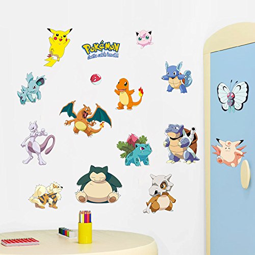 zooarts Wandaufkleber Cartoon-Tiere Dinosaurier Schildkröte, Wiederablösbare Sticker, kunstvolle Wanddekoration, Vinyl-Aufkleber, für Kinder Kinder-Zimmer Wandbild
