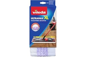 VILEDA XL Sensitive Ultramax-Copertura di Ricambio per mocio, Argento, Einzelpack, 72 unità