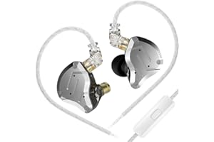 Keephifi KZ ZS10 Pro IEM, 4BA + 1DD Multi Driver In Ear Auricolari, Nero Con Microfono