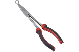 ikasus Pinza per Candele di Accensione,Pinze A Becchi Lunghi Per Candele Di Accensione,Pinze D'Accensione Con Punta AdAnello,Pinze per candele tipo per rimozione Cavi di accensione per iparazione