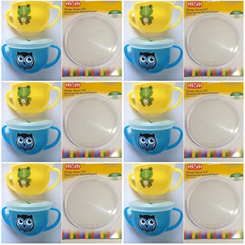 Snack Trap Toddler Spill Free Snack Cups 2 Pack - Frog/Owl with Extra Lid FREE