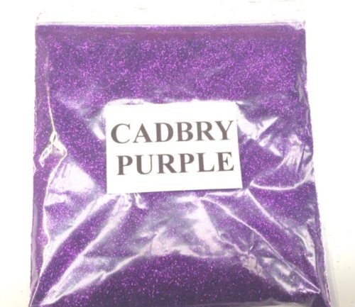100G CADBURY PURPLE GLITTER NAIL ART CRAFT FLORISTRY WINE GLASS