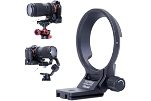 iShoot Objektivkragen Stativ-Halterungsring kompatibel mit Tamron 70–180 mm F2.8 Di III VC VXD G2 A065 E-Mount, Halterung Arca-Swiss Fit Schnellwechselplatte für Arca Fit Kopfklemme und Stabilisator