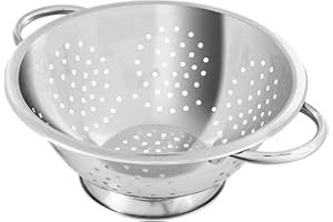 Fackelmann 28300 Passoire INOX, passoire avec anses, passoire de Cuisine, Acier Inoxydable, Argenté, 24 x 11 cm