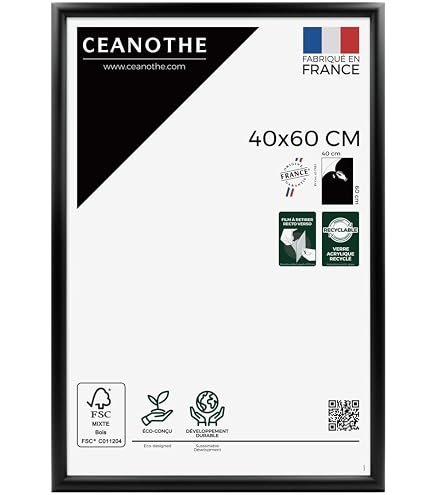 S223K1 Cadre Photo Basic Avec Passepartout Bois Moulure Haut Blanc 24 X 30[J5088] - Maison