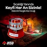 Yuvarlak Galvaniz Elektrikli Nargile K&ouml;z Ocağı