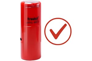 DAKLOP Tampon Trodat 4612 à encrage automatique pour enseignants et cartes de fidélité, empreinte 12×12 mm, tampon encreur, tampon personnalisé