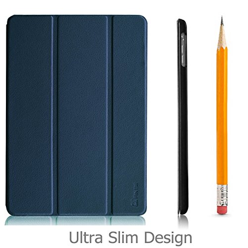 Fintie iPad Air Hülle Case – Ultra Slim Superleicht Schutzhülle Smart Shell Cover Tasche Etui mit Auto Schlaf / Wach und Standfunktion für Apple iPad Air, Marineblau - 3
