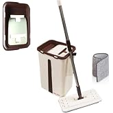 Emirler Yeni Nesil Microfiber Tablet Mop &Ccedil;ift Paspaslı Temizlik Seti 2 Hazneli Tek Ebat