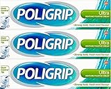 Poligrip Denture Fixative Cream Ultra 40g x 3 Packs