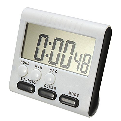 Kueche LCD-Timer - TOOGOO(R) Digital Eieruhr / Kuechentimer Timer mit Lauter Alarm, up und down Funktion, Magnet Staender, Blau