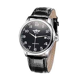 WINNER Men \u0026Women Mechanical Watch Handwinding Leather Strap Unisex Wristwatch: Amazon.co.uk 