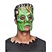 Price comparison product image Half mask Frankenstein green Halloween Mask Monster Fasching Mottoparty
