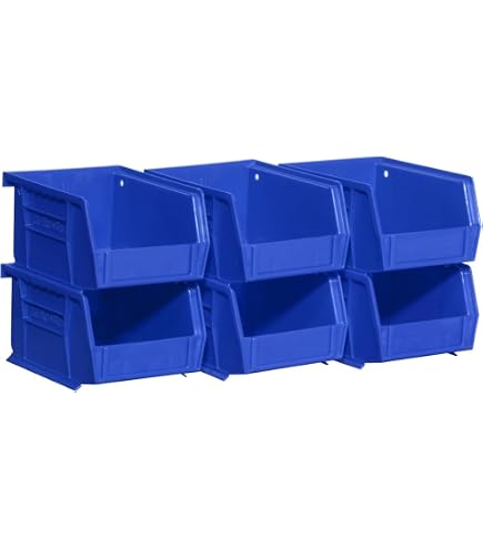 Akro-Mils 30130 Shelf Bins – 12 Pack, 11-5/8 X 6-5/8 X 4 Inch – Made In USA