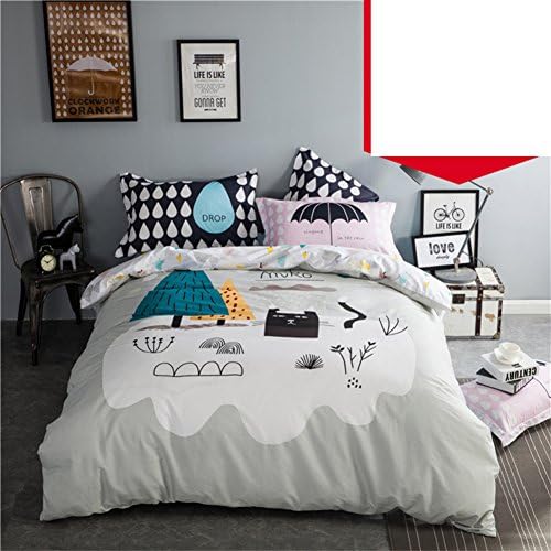 Bed sheet set -Cotton 1800 Bedding - Fade, Stain resistant - Hypoallergenic - 4 Piece(Stripes - Simple) -P
