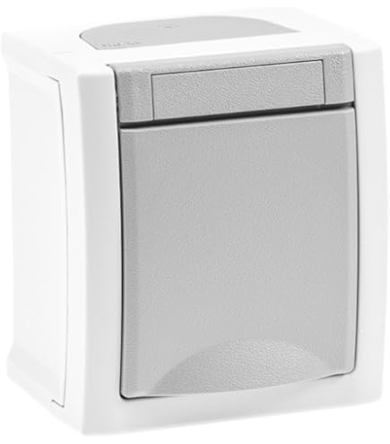 Niko Hydro wandcontactdoos 1-voudig randaarde met