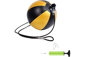 Zhiyuanan Boxing Speed Ball Punching Ball Hanging Reflex Striking Bag Suspended Double End Adults Exercise Floor To Ceiling Bag Training Fighting Ball Speedball Set
