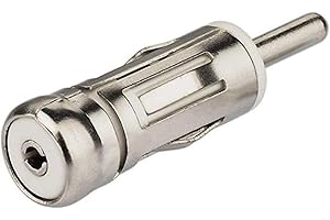 ANWANGDA Car Aerial Antenna Adapter Connector, ISO to DIN Plug Pin Adapter for Volkswag-en Skod-a Vehicle Car Audio Radio Head Unit Stereo Receiver