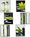Produktbild 6 tlg. Set - Fliesensticker / Badezimmer / Wandtattoo - ECKIG - Bambus / Wellness & SPA - Steine - Sand Wasser - Fliesensticker / Badezimmer - Panorama Postersticker / Paneele - selbstklebend Fensterdeko / Deko - Mädchen Jungen Kinder - Indonesien / Feng Shui - Badezimmer Pflanze - Grünpflanze