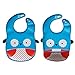 Waterproof&Leakproof Baby Bibs, Unisex, blue owl