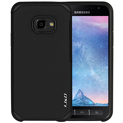 Galaxy Xcover 4 Funda  J D  Armadura Delgada   Doble Capa   Protecci  n Pesada  H  brida Resistente Funda Protectora y Robusta para Samsung Galaxy Xcover 4 - Negro