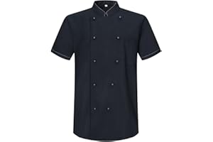 Misemiya - Veste de Chef pour Hommes - Veste de Chef pour Hommes - Uniforme d'accueil -Ref.8501B