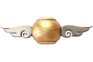 17Tek Hand-Spinner mit goldfarbenem Ball und silberfarbenen Flügeln, Fidget-Spielzeug