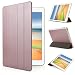 Produktbild iHarbort iPad 9,7 2018/2017 Hülle Schlau PU Leder Tasche Hülle Etui Schutzhülle Ständer Smart Cover iPad 9.7 Zoll (2017 und 2018 veröffentlicht), mit Schlaf/Wach-up-Funktion, Roségold