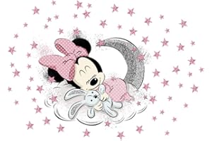 NVWANG Minnie Pegatinas Decorativas Pared Mickey Mouse Stickers Pared Mickey Dormitorio Calcomanias Pegatinas Infantiles Pared para Niños Mickey Pared Calcomanias