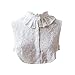 Produktbild Angel Sweet Women's Lace Stand Peter Pan Detachable Fake Collar Cuff Cotton Choker Tie White Vintage Detachable Half Shirts Blouse Dickey by Angelsweet