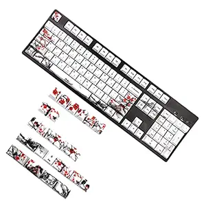 OSALADI 128Pcs Replacement Mechanical Keyboard Keycaps Accessory