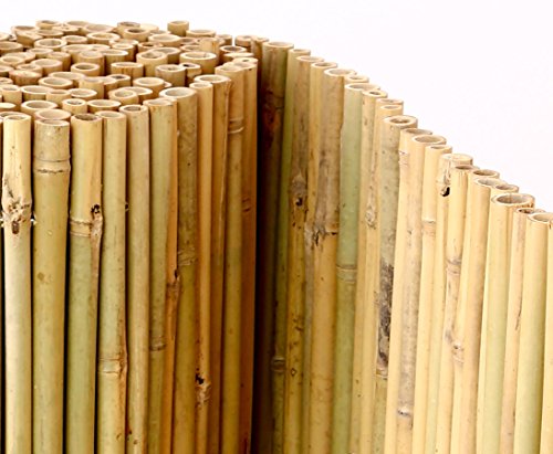 Bambusmatte Bali, extrem stabil, 150 x 300 cm, mit Draht durchbohrt und verbunden - 7