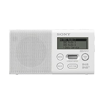 Sony XDR-P1DBPW Radio Portable Compacte, FM/DAB/DAB+ - Blanc