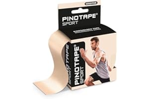 Pinotape Sport Sensitive Tape Light Beige 5 cm x 5 m Waterproof Kinesio Tape for Sensitive Skin Latex-Free Strong Adhesion 1 Tape = 5 Metres