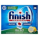 Finish Todo En 1 Max 26 tabs: con sus 10 acciones racchiuse en un Tab multifunción garantiza una limpieza eficaz de cada lavado, eliminando incluso los residuos incrostati de comida