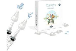 IL MONDO DI NOAH Olive Nasali per Lavaggi Neonato, Beccucci per Siringa Lavaggi Nasali, Doccia Nasale Bambini, 100% Made in Italy (8 Olive)