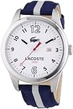 Lacoste Herren-Armbanduhr XL Auckland Analog Quarz Textil 2010722
