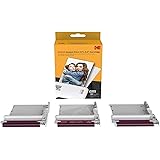 Kodak New Ink Ribbon Paper,30 Photo Cartridge Photo Paper for Mini Shot Combo White Thermal Sublimation Photo Printer