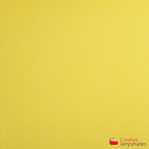 Lampenschirm Zylinder Schwefelgelb Leinwand – Durchmesser 35cm – H. 22cm, E27 Für Stand Pendelleuchten, Nein - 2