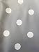 Deluxe Unisex Baby Waterproof Changing Mat with Raised Edges - Unique Grey with White Spot Design