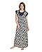Be You Fashion Women Serena Satin Navy Blue Printed Night Gown RS.664.00