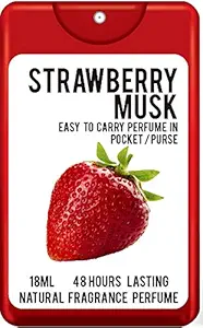 Parag Fragrances Strawberry Musk Pocket Attar Perfume 18ml (Made From Attars For Long Staying on Clothes) Easy To Use and Carry in Pocket and Purse