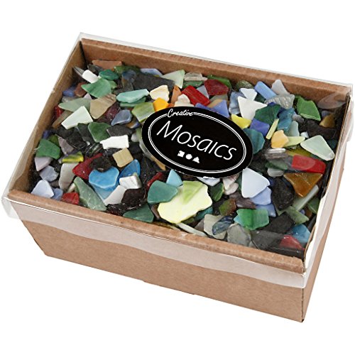 Mosaik, Größe 8-20 mm, sortierte Farben, 2 kg - 2